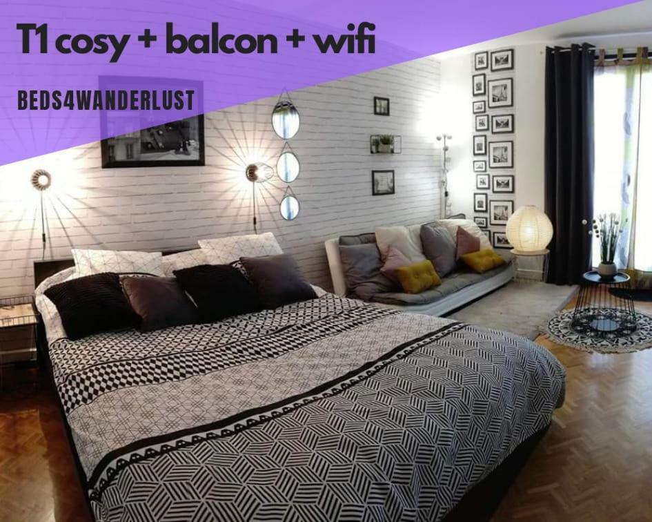 Le Parisien T1Antony-Berny By Beds4Wanderlust - 35M2 Avec Balcon - Aeroport Orly 5Miles - Train Station Rer B Orlyval 1Mile Lägenhet Exteriör bild